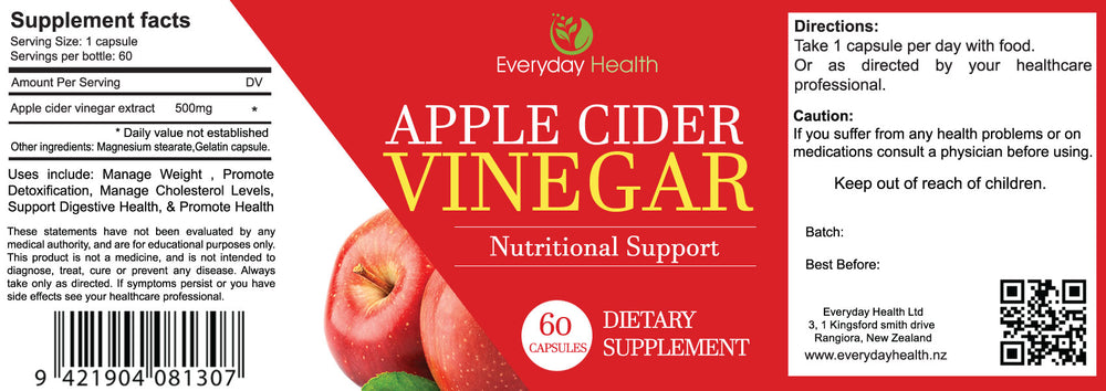 
                  
                    Load image into Gallery viewer, Apple Cider Vinegar | 60 Capsules
                  
                